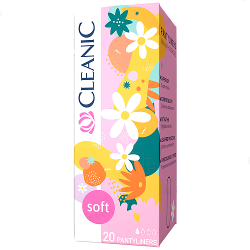 CLEANIC Soft Прокладки ежедневные гигиенические 20.0, Soft Прокладки ежедневные гигиенические
CLEANIC Soft Прокладки ежедневные гигиенические 20.0, Soft Прокладки ежедневные гигиенические