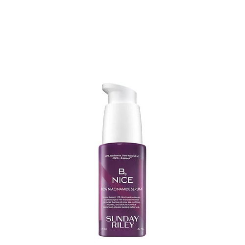 SUNDAY RILEY Выравнивающая сыворотка для лица с 10% ниацинамидом B3 NICE 10% Niacinamide Serum, Выравнивающая сыворотка для лица с 10% ниацинамидом B3 NICE 10% Niacinamide Serum
SUNDAY RILEY Выравнивающая сыворотка для лица с 10% ниацинамидом B3 NICE 10% Niacinamide Serum, Выравнивающая сыворотка для лица с 10% ниацинамидом B3 NICE 10% Niacinamide Serum