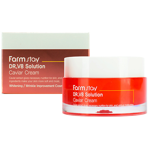 FARMSTAY Крем для лица с экстрактом икры DR.V8 Solution Caviar Cream, Крем для лица с экстрактом икры DR.V8 Solution Caviar Cream
FARMSTAY Крем для лица с экстрактом икры DR.V8 Solution Caviar Cream, Крем для лица с экстрактом икры DR.V8 Solution Caviar Cream