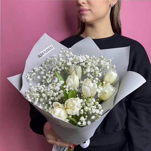 GLOW FLOWERS Весенний букет из тюльпанов и гипсофилы, Весенний букет из тюльпанов и гипсофилы
GLOW FLOWERS Весенний букет из тюльпанов и гипсофилы, Весенний букет из тюльпанов и гипсофилы