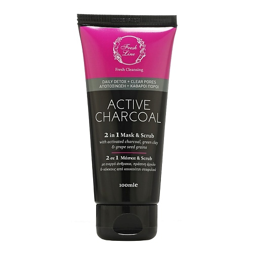 FRESH LINE Маска-скраб для лица древесный уголь 2 in 1 Mask & Scrub Active Charcoal, Маска-скраб для лица древесный уголь 2 in 1 Mask & Scrub Active Charcoal
FRESH LINE Маска-скраб для лица древесный уголь 2 in 1 Mask & Scrub Active Charcoal, Маска-скраб для лица древесный уголь 2 in 1 Mask & Scrub Active Charcoal