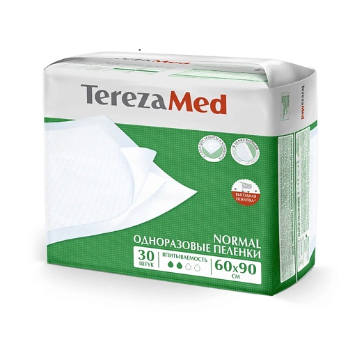 TEREZAMED Пеленки одноразовые медицинские Normal 60x90 см 30.0, Пеленки одноразовые медицинские Normal 60x90 см
TEREZAMED Пеленки одноразовые медицинские Normal 60x90 см 30.0, Пеленки одноразовые медицинские Normal 60x90 см