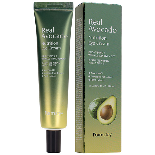 FARMSTAY Крем для области вокруг глаз Питательный с экстрактом авокадо Real Avocado Nutrition Eye Cream, Крем для области вокруг глаз Питательный с экстрактом авокадо Real Avocado Nutrition Eye Cream
FARMSTAY Крем для области вокруг глаз Питательный с экстрактом авокадо Real Avocado Nutrition Eye Cream, Крем для области вокруг глаз Питательный с экстрактом авокадо Real Avocado Nutrition Eye Cream
