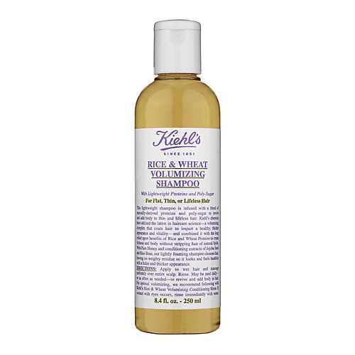 KIEHL'S Шампунь для объема волос Rice & Wheat Volumizing Shampoo, Шампунь для объема волос Rice & Wheat Volumizing Shampoo
KIEHL'S Шампунь для объема волос Rice & Wheat Volumizing Shampoo, Шампунь для объема волос Rice & Wheat Volumizing Shampoo