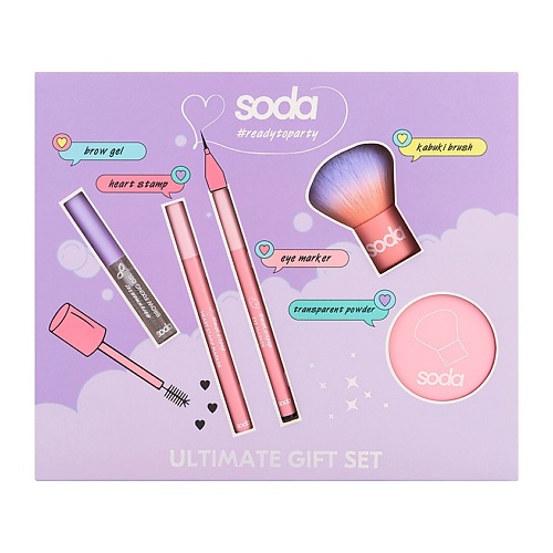 SODA Подарочный набор ULTIMATE GIFT SET #readytoparty, Подарочный набор ULTIMATE GIFT SET #readytoparty
SODA Подарочный набор ULTIMATE GIFT SET #readytoparty, Подарочный набор ULTIMATE GIFT SET #readytoparty