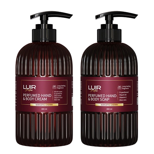 LUIR Набор Luir Парфюмированное мыло и крем для рук и тела Narcotic Cherry (2 штуки по 400), Набор Luir Парфюмированное мыло и крем для рук и тела Narcotic Cherry (2 штуки по 400)
LUIR Набор Luir Парфюмированное мыло и крем для рук и тела Narcotic Cherry (2 штуки по 400), Набор Luir Парфюмированное мыло и крем для рук и тела Narcotic Cherry (2 штуки по 400)