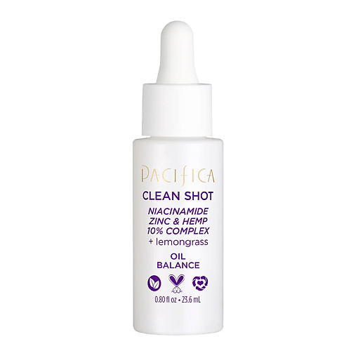 PACIFICA Сыворотка для лица с ниацинамидом и цинком Clean Shot Niacinamide Zinc and Hemp 10 Percent Complex, Сыворотка для лица с ниацинамидом и цинком Clean Shot Niacinamide Zinc and Hemp 10 Percent Complex
PACIFICA Сыворотка для лица с ниацинамидом и цинком Clean Shot Niacinamide Zinc and Hemp 10 Percent Complex, Сыворотка для лица с ниацинамидом и цинком Clean Shot Niacinamide Zinc and Hemp 10 Percent Complex