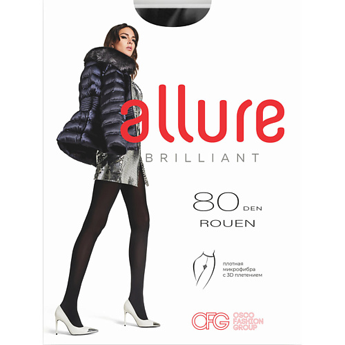 ALLURE Колготки женские 80 ден микрофибра Rouen nero, Колготки женские 80 ден микрофибра Rouen nero
ALLURE Колготки женские 80 ден микрофибра Rouen nero, Колготки женские 80 ден микрофибра Rouen nero