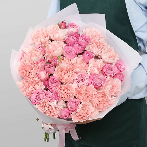 STUDIO FLORISTIC Букет из пионовидных Роз и Диантуса «Бархатное утро», Букет из пионовидных Роз и Диантуса «Бархатное утро»
STUDIO FLORISTIC Букет из пионовидных Роз и Диантуса «Бархатное утро», Букет из пионовидных Роз и Диантуса «Бархатное утро»