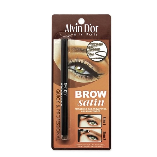 ALVIN D’OR Карандаш для бровей (карандаш+пудра) Brow Satin, Карандаш для бровей (карандаш+пудра) Brow Satin
ALVIN D’OR Карандаш для бровей (карандаш+пудра) Brow Satin, Карандаш для бровей (карандаш+пудра) Brow Satin