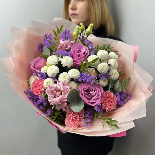 FLORES Яркий букет с розами и махровой эустомой, Яркий букет с розами и махровой эустомой
FLORES Яркий букет с розами и махровой эустомой, Яркий букет с розами и махровой эустомой