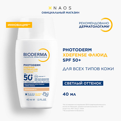 BIODERMA Photoderm Xdefense SPF 50+ Солнцезащитный флюид для всех типов кожи, светлый оттенок, Photoderm Xdefense SPF 50+ Солнцезащитный флюид для всех типов кожи, светлый оттенок
BIODERMA Photoderm Xdefense SPF 50+ Солнцезащитный флюид для всех типов кожи, светлый оттенок, Photoderm Xdefense SPF 50+ Солнцезащитный флюид для всех типов кожи, светлый оттенок