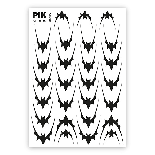 PIK Слайдеры для ногтей P-127 Черный френч летучие мыши, Слайдеры для ногтей P-127 Черный френч летучие мыши
PIK Слайдеры для ногтей P-127 Черный френч летучие мыши, Слайдеры для ногтей P-127 Черный френч летучие мыши