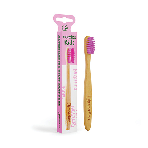 NORDICS Зубная щетка детская бамбуковая Pink Bristles, Зубная щетка детская бамбуковая Pink Bristles
NORDICS Зубная щетка детская бамбуковая Pink Bristles, Зубная щетка детская бамбуковая Pink Bristles