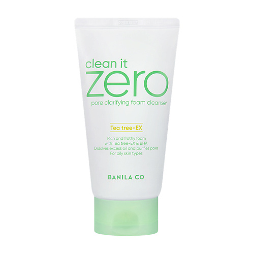 BANILA CO Пенка для лица очищающая поры Clean It Zero Pore Clarifying Foam Cleanser Tea tree - Ex, Пенка для лица очищающая поры Clean It Zero Pore Clarifying Foam Cleanser Tea tree - Ex
BANILA CO Пенка для лица очищающая поры Clean It Zero Pore Clarifying Foam Cleanser Tea tree - Ex, Пенка для лица очищающая поры Clean It Zero Pore Clarifying Foam Cleanser Tea tree - Ex