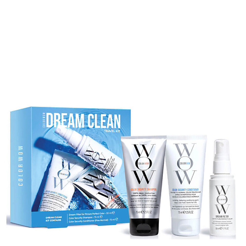 COLOR WOW Набор для ухода за волосами Dream Clean Travel Kit, Набор для ухода за волосами Dream Clean Travel Kit
COLOR WOW Набор для ухода за волосами Dream Clean Travel Kit, Набор для ухода за волосами Dream Clean Travel Kit