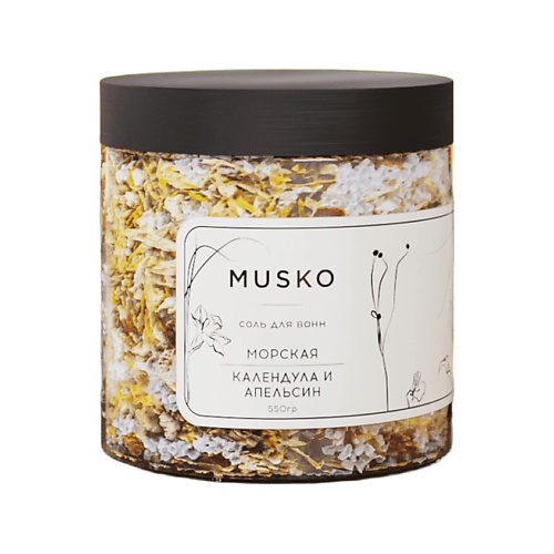 MUSKO Морская соль для ванн, Календула и апельсин, Морская соль для ванн, Календула и апельсин
MUSKO Морская соль для ванн, Календула и апельсин, Морская соль для ванн, Календула и апельсин