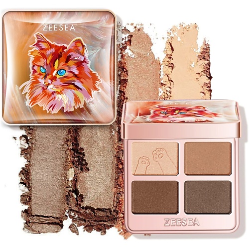ZEESEA Тени для век Tipsy Kitty Eyeshadow Quad, Тени для век Tipsy Kitty Eyeshadow Quad
ZEESEA Тени для век Tipsy Kitty Eyeshadow Quad, Тени для век Tipsy Kitty Eyeshadow Quad
