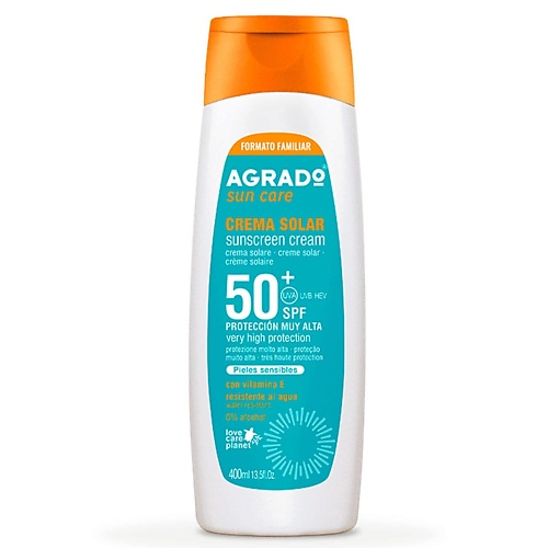 AGRADO Солнцезащитный крем для чувствительной кожи SPF50+, Солнцезащитный крем для чувствительной кожи SPF50+
AGRADO Солнцезащитный крем для чувствительной кожи SPF50+, Солнцезащитный крем для чувствительной кожи SPF50+
