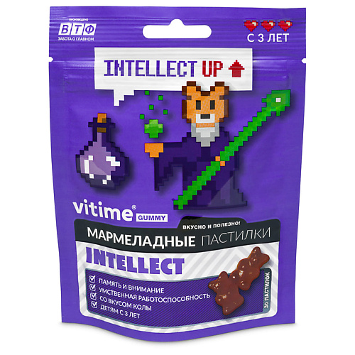VITIME Мармеладные пастилки Intellect Интеллект, Мармеладные пастилки Intellect Интеллект
VITIME Мармеладные пастилки Intellect Интеллект, Мармеладные пастилки Intellect Интеллект