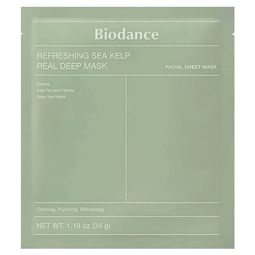 BIODANCE Refreshing Sea Kelp Real Deep Mask Освежающая гидрогелевая маска с экстрактом водорослей, Refreshing Sea Kelp Real Deep Mask Освежающая гидрогелевая маска с экстрактом водорослей
BIODANCE Refreshing Sea Kelp Real Deep Mask Освежающая гидрогелевая маска с экстрактом водорослей, Refreshing Sea Kelp Real Deep Mask Освежающая гидрогелевая маска с экстрактом водорослей
