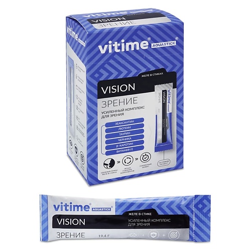 VITIME Желейный батончик Aquastick Vision Аквастик Вижн, Желейный батончик Aquastick Vision Аквастик Вижн
VITIME Желейный батончик Aquastick Vision Аквастик Вижн, Желейный батончик Aquastick Vision Аквастик Вижн