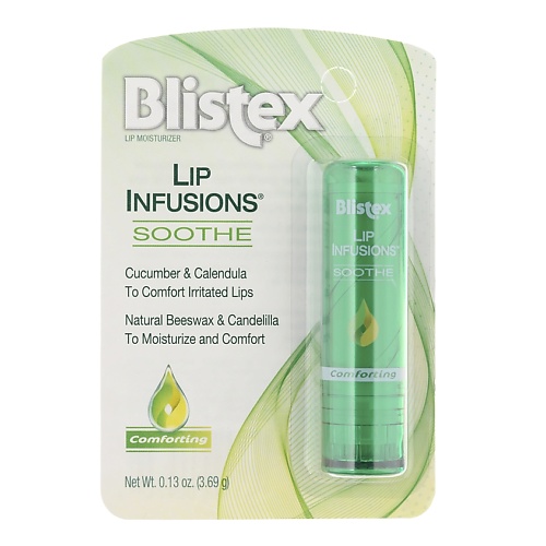 BLISTEX Успокаивающий бальзам для губ с огурцом и календулой Lip Infusions Soothe, Успокаивающий бальзам для губ с огурцом и календулой Lip Infusions Soothe
BLISTEX Успокаивающий бальзам для губ с огурцом и календулой Lip Infusions Soothe, Успокаивающий бальзам для губ с огурцом и календулой Lip Infusions Soothe