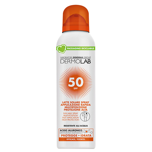 DEBORAH DERMOLAB Солнцезащитное молочко-спрей для лица и тела Sun Milk Spray Multi-Position Fast Application High Protection Spf 50, DERMOLAB Солнцезащитное молочко-спрей для лица и тела Sun Milk Spray Multi-Position Fast Application High Protection Spf 5
DEBORAH DERMOLAB Солнцезащитное молочко-спрей для лица и тела Sun Milk Spray Multi-Position Fast Application High Protection Spf 50, DERMOLAB Солнцезащитное молочко-спрей для лица и тела Sun Milk Spray Multi-Position Fast Application High Protection Spf 5