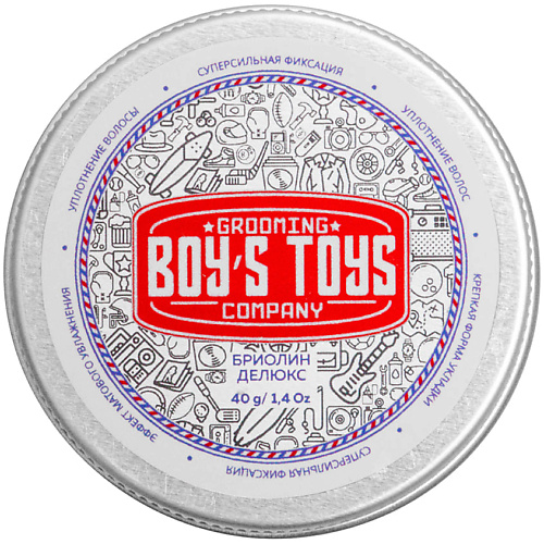 BOY'S TOYS Бриолин для укладки волос сверх сильной фиксации со средним уровнем блеска Deluxe, Бриолин для укладки волос сверх сильной фиксации со средним уровнем блеска Deluxe
BOY'S TOYS Бриолин для укладки волос сверх сильной фиксации со средним уровнем блеска Deluxe, Бриолин для укладки волос сверх сильной фиксации со средним уровнем блеска Deluxe