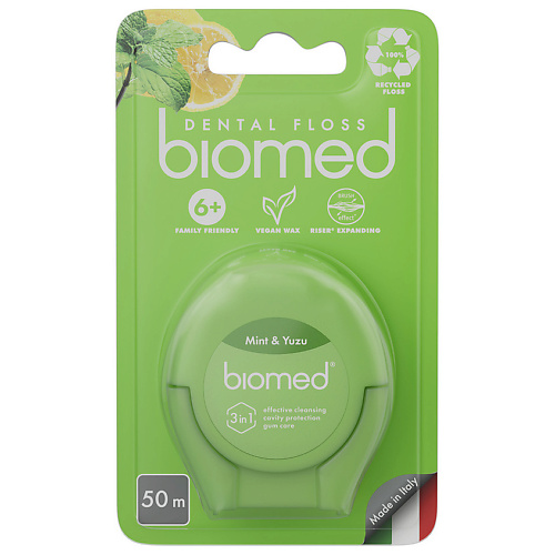 BIOMED Зубная нить Мята и Юдзу Mint and Yuzu Dental Floss, Зубная нить Мята и Юдзу Mint and Yuzu Dental Floss
BIOMED Зубная нить Мята и Юдзу Mint and Yuzu Dental Floss, Зубная нить Мята и Юдзу Mint and Yuzu Dental Floss