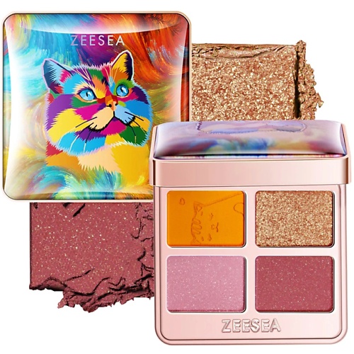 ZEESEA Тени для век Tipsy Kitty Eyeshadow Quad, Тени для век Tipsy Kitty Eyeshadow Quad
ZEESEA Тени для век Tipsy Kitty Eyeshadow Quad, Тени для век Tipsy Kitty Eyeshadow Quad