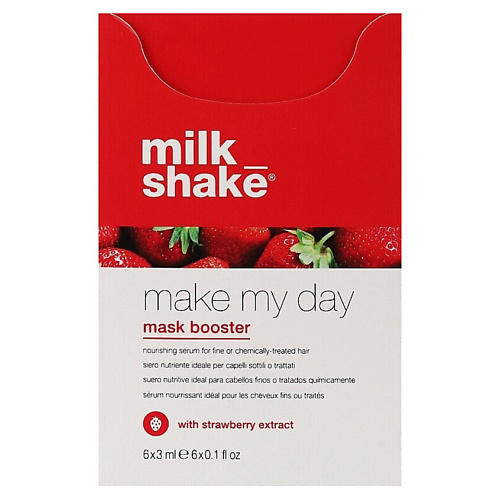MILK SHAKE Бустер для поврежденных волос Make My Day Mask Booster Strawberry, Бустер для поврежденных волос Make My Day Mask Booster Strawberry
MILK SHAKE Бустер для поврежденных волос Make My Day Mask Booster Strawberry, Бустер для поврежденных волос Make My Day Mask Booster Strawberry