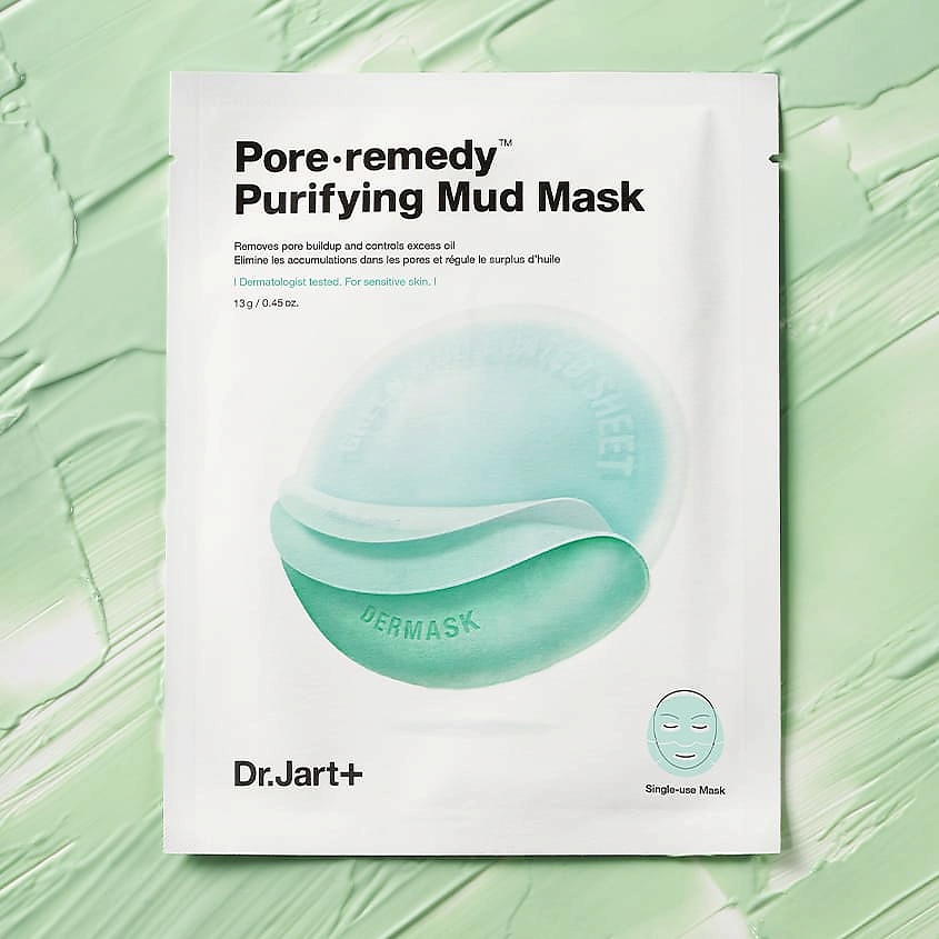 DR. JART+ Обновляющая маска для лица с зеленой глиной Dermask Pore∙Remedy Purifuing Mud Mask, Обновляющая маска для лица с зеленой глиной Dermask Pore∙Remedy Purifuing Mud Mask
DR. JART+ Обновляющая маска для лица с зеленой глиной Dermask Pore∙Remedy Purifuing Mud Mask, Обновляющая маска для лица с зеленой глиной Dermask Pore∙Remedy Purifuing Mud Mask