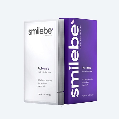 SMILEBE BY TOPLASH Отбеливающие полоски для зубов ProFormula 28.0, Отбеливающие полоски для зубов ProFormula
SMILEBE BY TOPLASH Отбеливающие полоски для зубов ProFormula 28.0, Отбеливающие полоски для зубов ProFormula