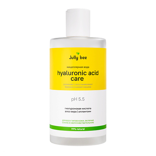 JULLY BEE Мицеллярная вода с гиалуроновой кислотой, аллантоином и алоэ вера Hyaluronic Acid Care, Мицеллярная вода с гиалуроновой кислотой, аллантоином и алоэ вера Hyaluronic Acid Care
JULLY BEE Мицеллярная вода с гиалуроновой кислотой, аллантоином и алоэ вера Hyaluronic Acid Care, Мицеллярная вода с гиалуроновой кислотой, аллантоином и алоэ вера Hyaluronic Acid Care