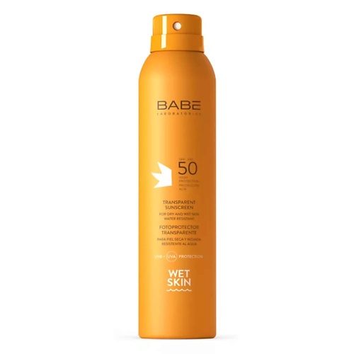 BABE Прозрачный солнцезащитный спрей для влажной кожи SPF 50, Прозрачный солнцезащитный спрей для влажной кожи SPF 50
BABE Прозрачный солнцезащитный спрей для влажной кожи SPF 50, Прозрачный солнцезащитный спрей для влажной кожи SPF 50