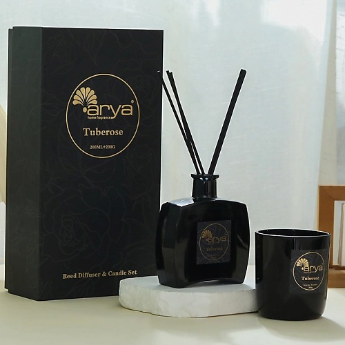ARYA HOME COLLECTION Ароматическая свеча и диффузор Arya Tuberose, Ароматическая свеча и диффузор Arya Tuberose
ARYA HOME COLLECTION Ароматическая свеча и диффузор Arya Tuberose, Ароматическая свеча и диффузор Arya Tuberose