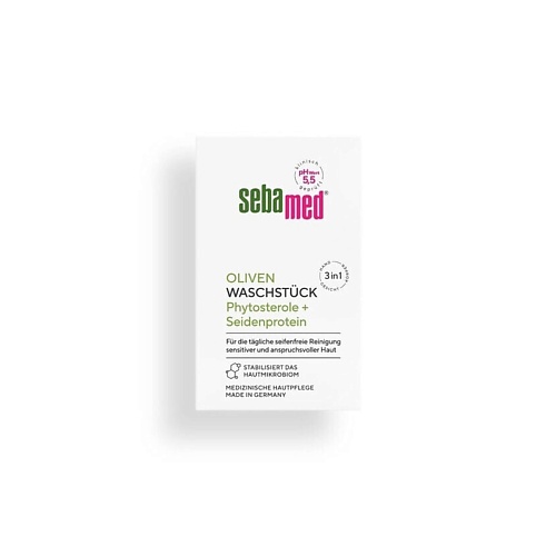 SEBAMED Кусковое мыло с оливой, алоэ вера и протеинами шелка Olive Cleansing Bar, Кусковое мыло с оливой, алоэ вера и протеинами шелка Olive Cleansing Bar
SEBAMED Кусковое мыло с оливой, алоэ вера и протеинами шелка Olive Cleansing Bar, Кусковое мыло с оливой, алоэ вера и протеинами шелка Olive Cleansing Bar