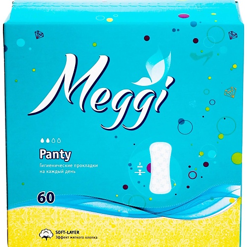 MEGGI Гигиенические прокладки на каждый день MEGGI ПАНТИ/PANTY 60.0, Гигиенические прокладки на каждый день MEGGI ПАНТИ/PANTY
MEGGI Гигиенические прокладки на каждый день MEGGI ПАНТИ/PANTY 60.0, Гигиенические прокладки на каждый день MEGGI ПАНТИ/PANTY