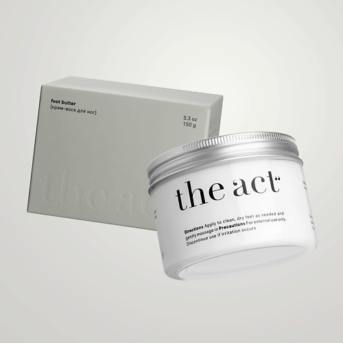 THE ACT Крем-воск от трещин для сухой кожи 150, Крем-воск от трещин для сухой кожи
THE ACT Крем-воск от трещин для сухой кожи 150, Крем-воск от трещин для сухой кожи