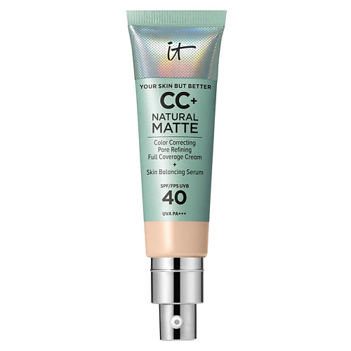 IT COSMETICS CC+ крем с матовым финишем и SPF40 Your Skin But Better Natural Matte, CC+ крем с матовым финишем и SPF40 Your Skin But Better Natural Matte
IT COSMETICS CC+ крем с матовым финишем и SPF40 Your Skin But Better Natural Matte, CC+ крем с матовым финишем и SPF40 Your Skin But Better Natural Matte