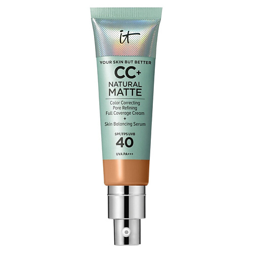 IT COSMETICS CC+ крем с матовым финишем и SPF40 Your Skin But Better Natural Matte, CC+ крем с матовым финишем и SPF40 Your Skin But Better Natural Matte
IT COSMETICS CC+ крем с матовым финишем и SPF40 Your Skin But Better Natural Matte, CC+ крем с матовым финишем и SPF40 Your Skin But Better Natural Matte