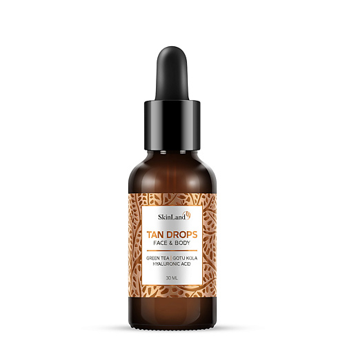 SKINLAND Гель-автозагар для лица и тела TAN DROPS с алоэ вера и эритрулозой 30, Гель-автозагар для лица и тела TAN DROPS с алоэ вера и эритрулозой
SKINLAND Гель-автозагар для лица и тела TAN DROPS с алоэ вера и эритрулозой 30, Гель-автозагар для лица и тела TAN DROPS с алоэ вера и эритрулозой