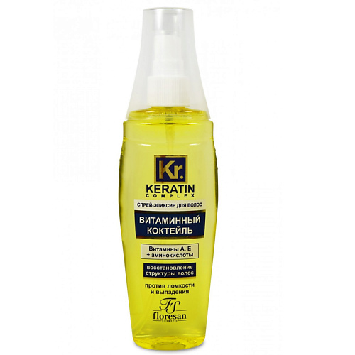 FLORESAN Спрей-эликсир для волос против ломкости Витаминный коктейль 135, Спрей-эликсир для волос против ломкости Витаминный коктейль
FLORESAN Спрей-эликсир для волос против ломкости Витаминный коктейль 135, Спрей-эликсир для волос против ломкости Витаминный коктейль