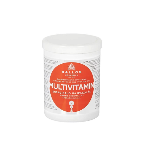 KALLOS COSMETICS Маска для волос с экстрактом женьшеня, апельсина и маслом авокадо Multivitamin 1000, Маска для волос с экстрактом женьшеня, апельсина и маслом авокадо Multivitamin
KALLOS COSMETICS Маска для волос с экстрактом женьшеня, апельсина и маслом авокадо Multivitamin 1000, Маска для волос с экстрактом женьшеня, апельсина и маслом авокадо Multivitamin