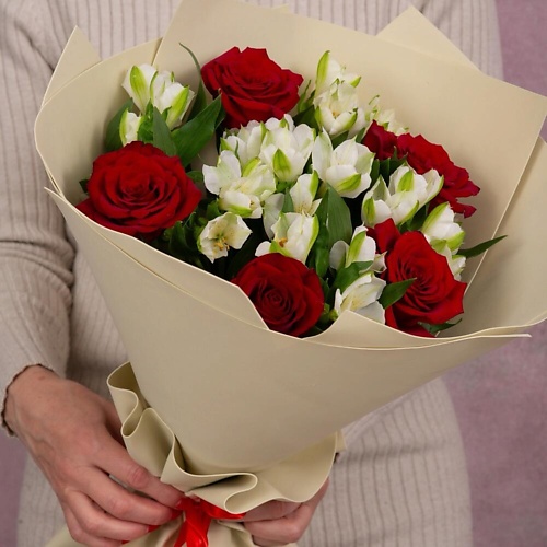 ДАРИ ЦВЕТЫ Букет из красных роз и альстремерий, Букет из красных роз и альстремерий
ДАРИ ЦВЕТЫ Букет из красных роз и альстремерий, Букет из красных роз и альстремерий