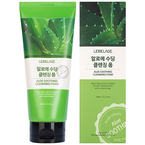 LEBELAGE Пенка очищающая с экстрактом алоэ 180, Пенка очищающая с экстрактом алоэ
LEBELAGE Пенка очищающая с экстрактом алоэ 180, Пенка очищающая с экстрактом алоэ