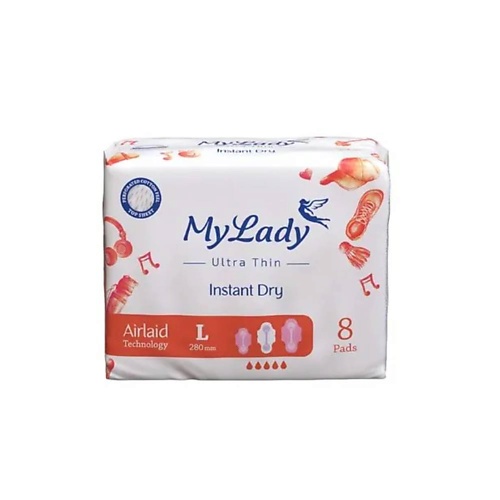 MYLADY Ультратонкие прокладки Instant Dry L, Ультратонкие прокладки Instant Dry L
MYLADY Ультратонкие прокладки Instant Dry L, Ультратонкие прокладки Instant Dry L