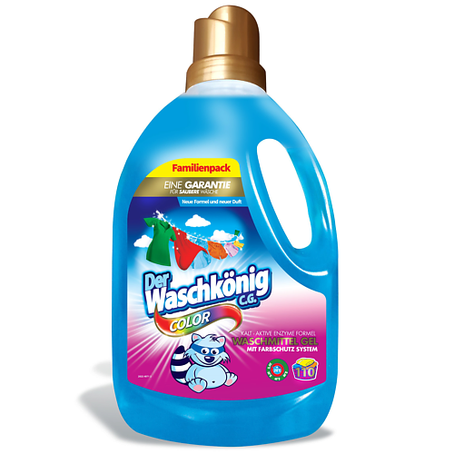 DER WASCHKONIG C.G. Color Clovin Гель для стирки универсальный концентрат, жидкий порошок 3305, Color Clovin Гель для стирки универсальный концентрат, жидкий порошок
DER WASCHKONIG C.G. Color Clovin Гель для стирки универсальный концентрат, жидкий порошок 3305, Color Clovin Гель для стирки универсальный концентрат, жидкий порошок