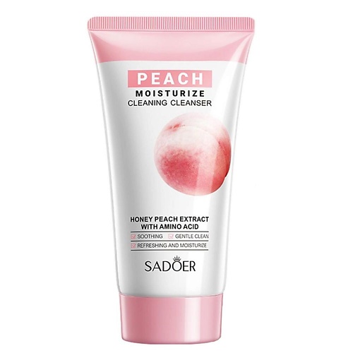 SADOER Средство для умывания с экстрактом медового персика и аминокислотами 150, Средство для умывания с экстрактом медового персика и аминокислотами
SADOER Средство для умывания с экстрактом медового персика и аминокислотами 150, Средство для умывания с экстрактом медового персика и аминокислотами